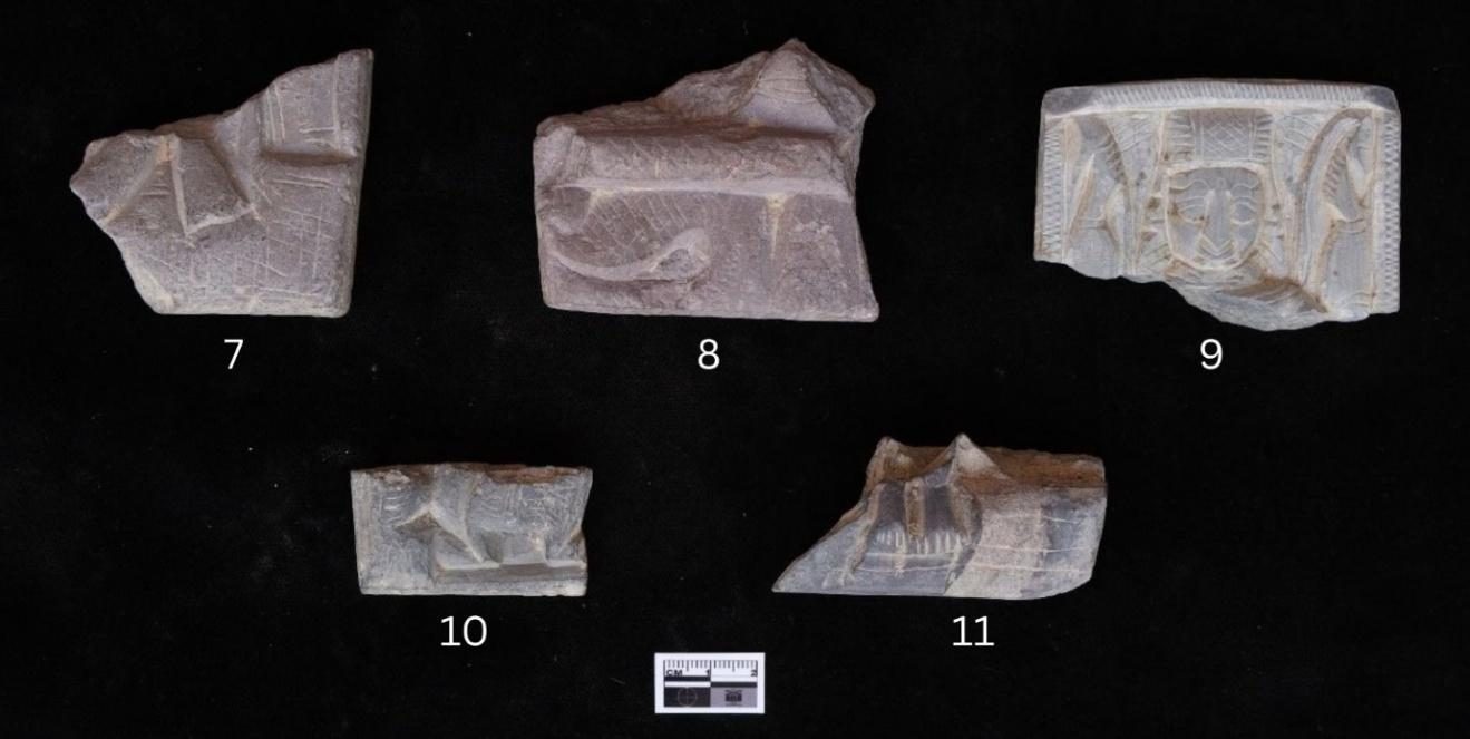 Moulded terracotta plaques from Bahaj